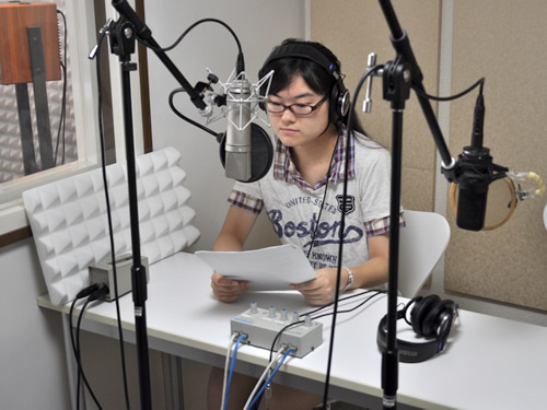 ラジオCM録音の様子