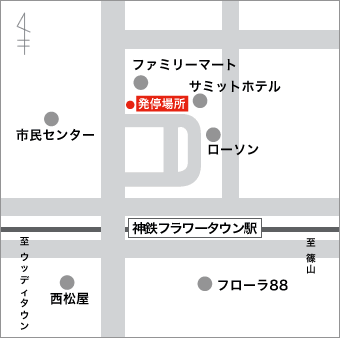 地図:フラワータウン駅