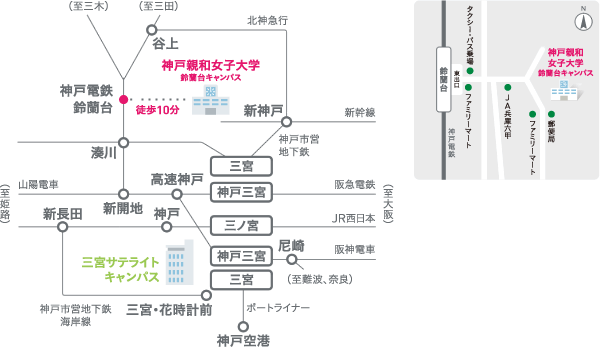 地図(学外):心理・教育相談室
