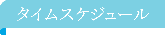 タイムスケジュール